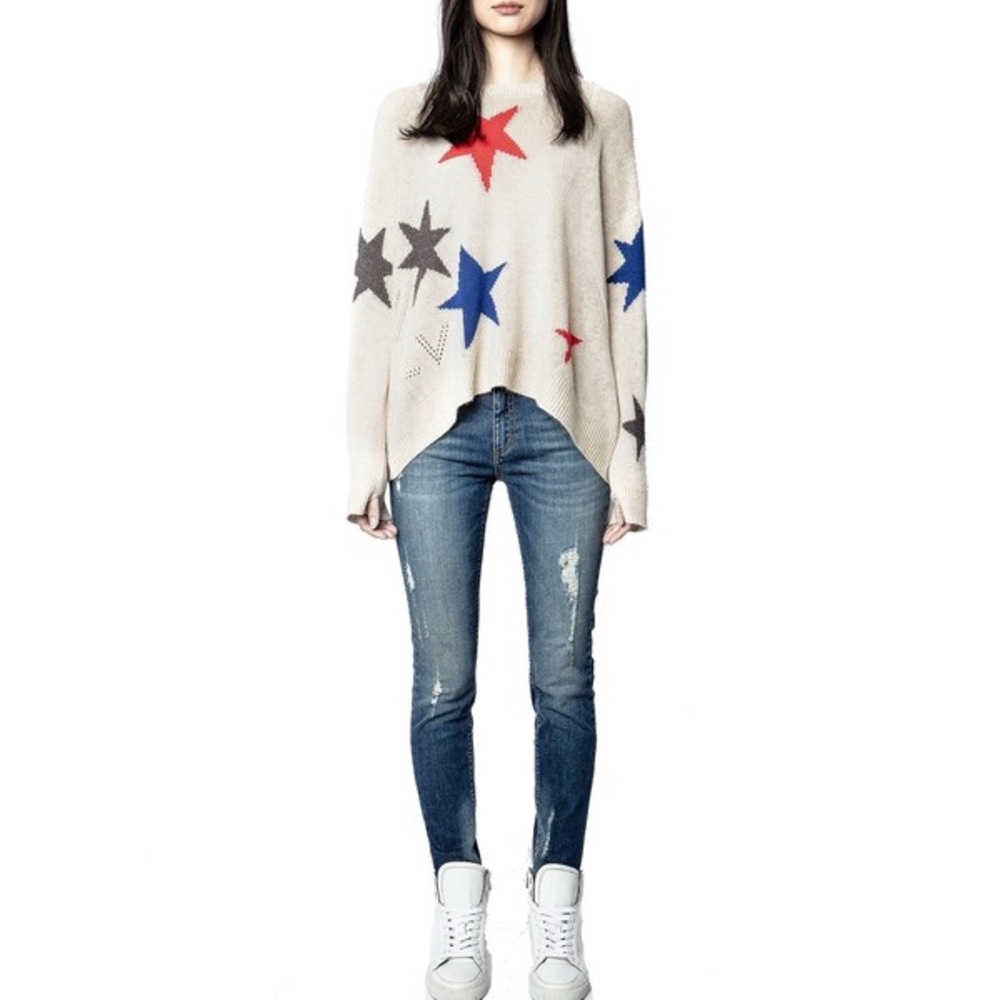 Zadig & Voltaire Markus star sweater cashmere s